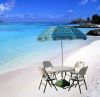 beach white folding table