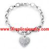 Sell Tiffany Inspired Classic Diamond CZ Pave Heart Locket Charm