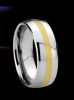 Sell tungsten ring with gold inlays jewelry