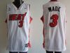 wholesale nba Miami Heat #3 WADE white jerseys