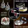 Sell silver tungsten,titanium ,Stainless Steel  jewelry