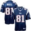 lReebok NFL Equipment New England Patriots #81 Randy Moss Navy Blue