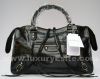 Black Balenciaga Motorcycle Woman Handbag